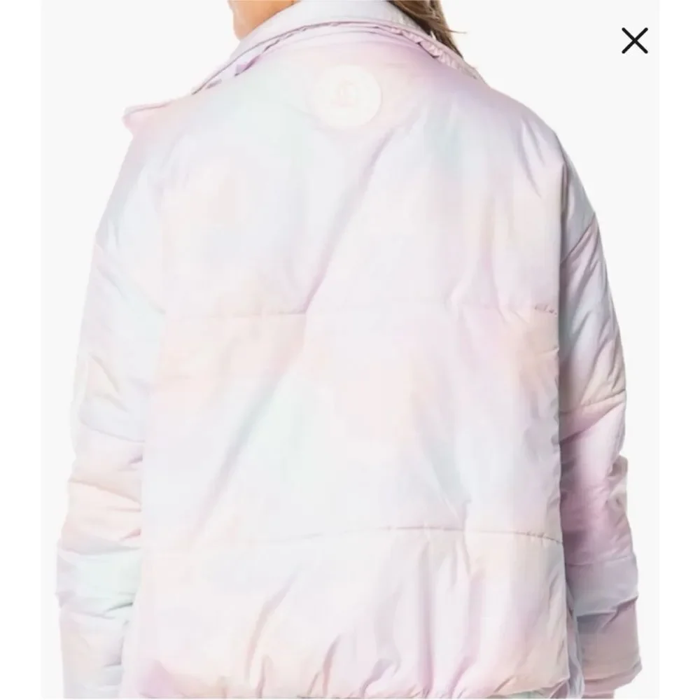 Revolve Juicy Couture Avalon Cotton Candy Tie Dye Pastel Puffer Jacket Size M